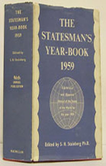 The Statesman's Year-Book : Statistical and Historical Annual of the States of the World for the Year 1959