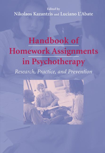 Handbook Of Homework Assignments In Psychotherapy