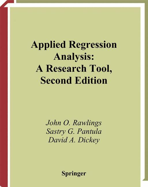 Applied Regression …