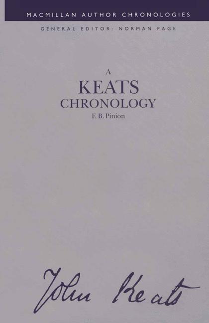 A Keats Chronology - image