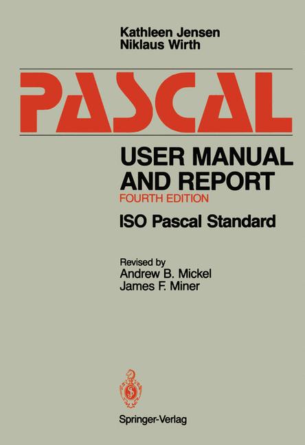 Pascal User Manual and Report : ISO Pascal Standard