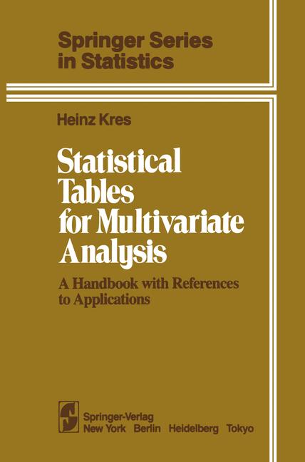 Statistical Tables …