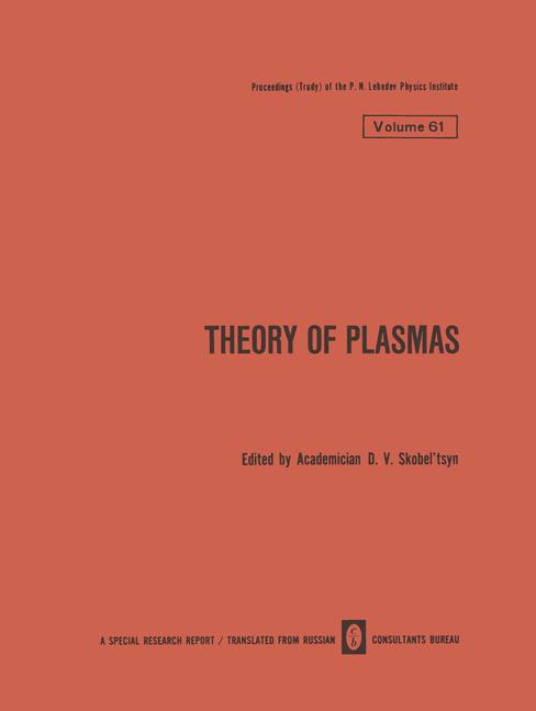Theory Of Plasmas - image