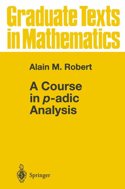 A Course In P-Adic …