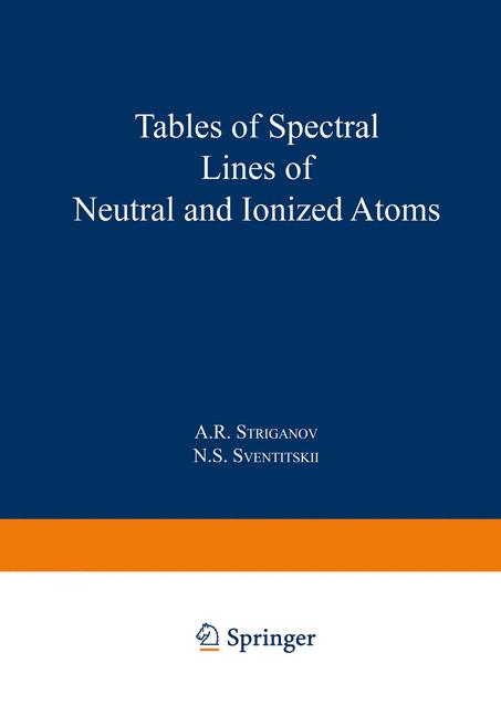 Tables Of Spectral …