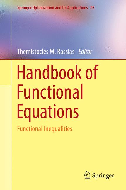 Handbook of Functional Equations : Functional Inequalities