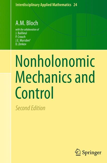 Springer New York Nonholonomic Mechanics And Control