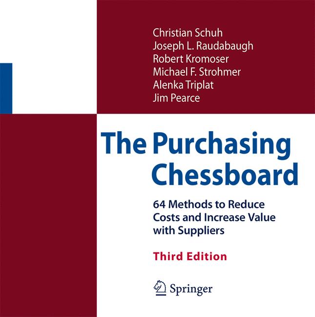 Purchasing Chessboard : 64 Methods to Reduce Costs and Increase Value with Suppliers