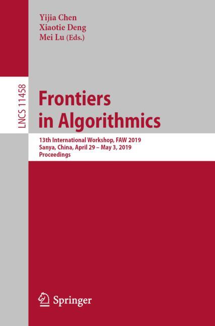 Frontiers In Algori…