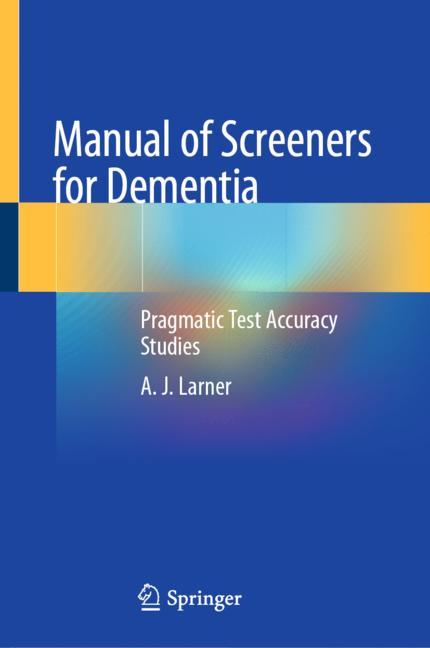 ISBN 9783030416362 product image for Manual of Screeners for Dementia | upcitemdb.com