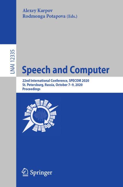Speech And Computer