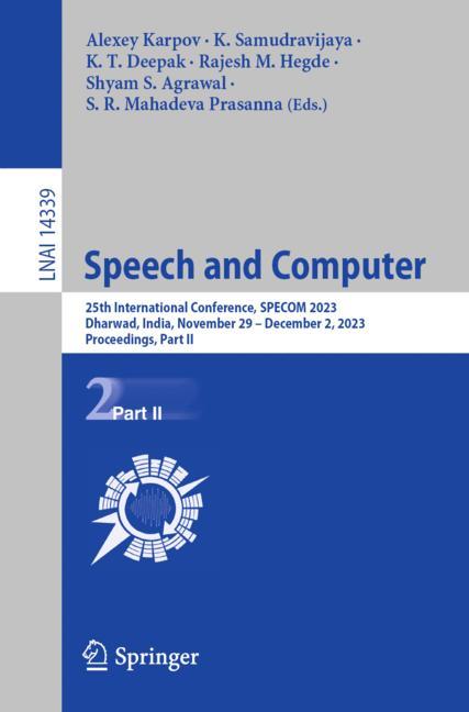 Speech And Computer