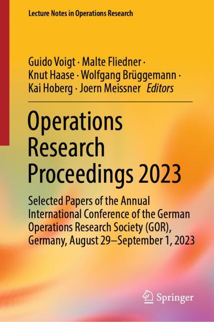 ISBN 9783031584046 product image for Operations Research Proceedings 2023 | upcitemdb.com