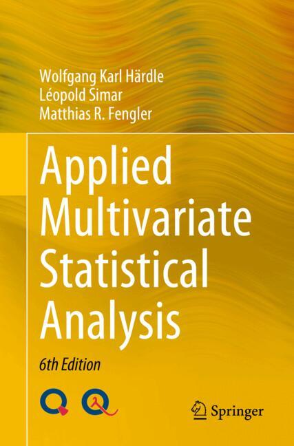Applied Multivariate Statistical Analysis