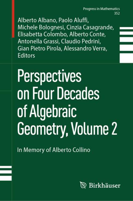 ISBN 9783031662331 product image for Perspectives on Four Decades of Algebraic Geometry, Volume 2 | upcitemdb.com