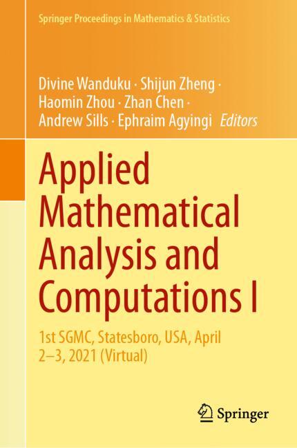 ISBN 9783031697050 product image for Applied Mathematical Analysis and Computations I | upcitemdb.com