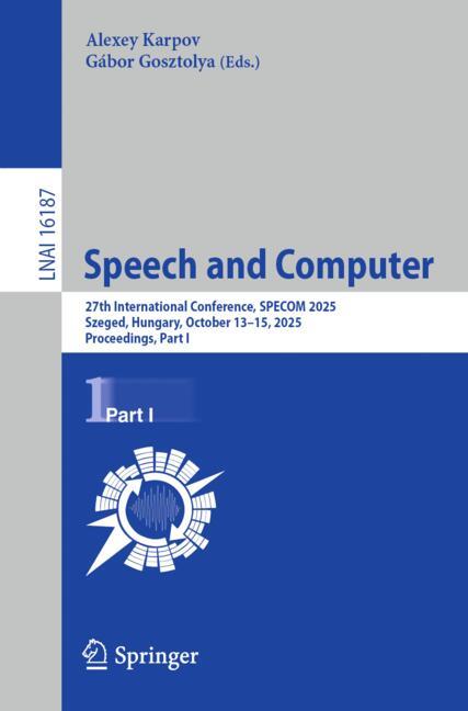 Speech And Computer