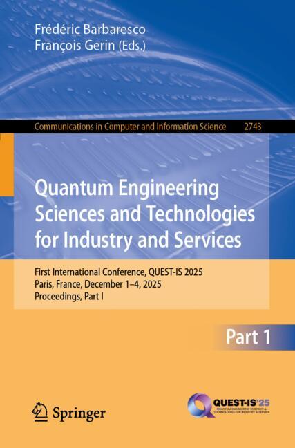 Springer Nature Switzerland Quantum Engineering Sciences And Technologies For Industry And Services