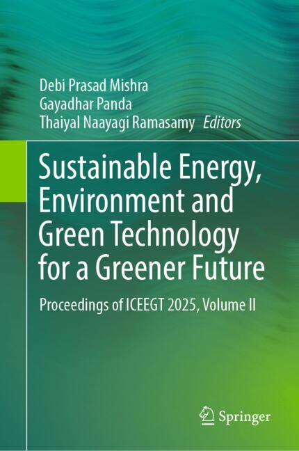 ISBN 9783032183330 product image for Sustainable Energy, Environment and Green Technology for a Greener Future | upcitemdb.com