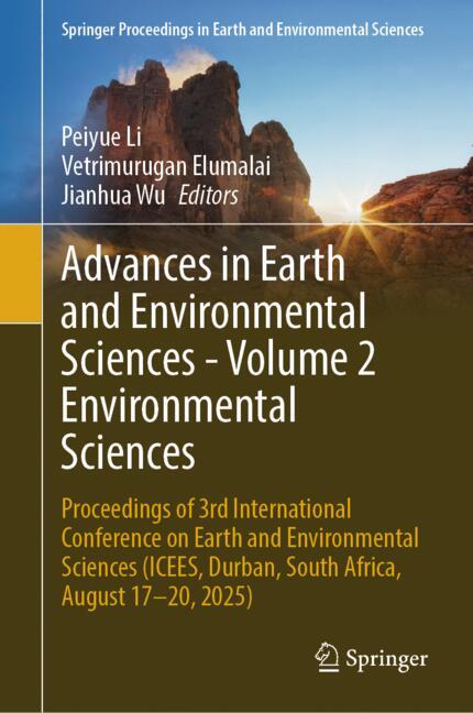 Springer Nature Switzerland Advances in Earth and Environmental Sciences - Volume 2 Environmental Sciences