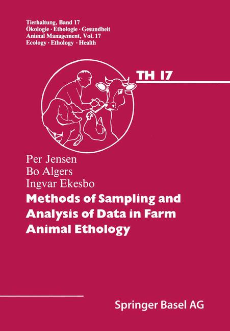 Birkhäuser Methods Of Sampling And Analysis Of Data In Farm Animal Ethology