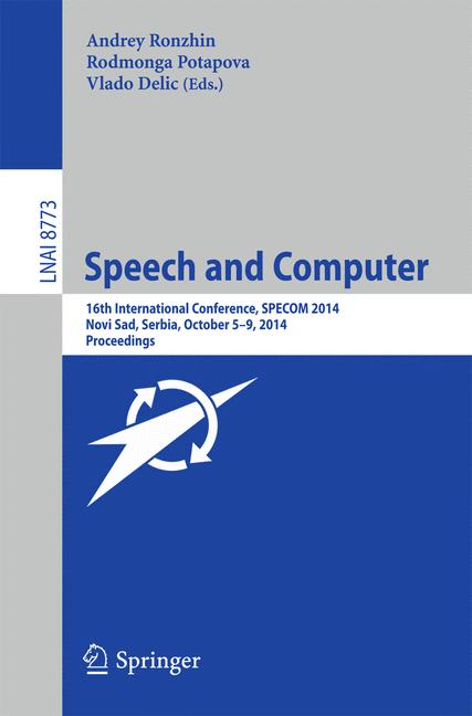 Speech And Computer