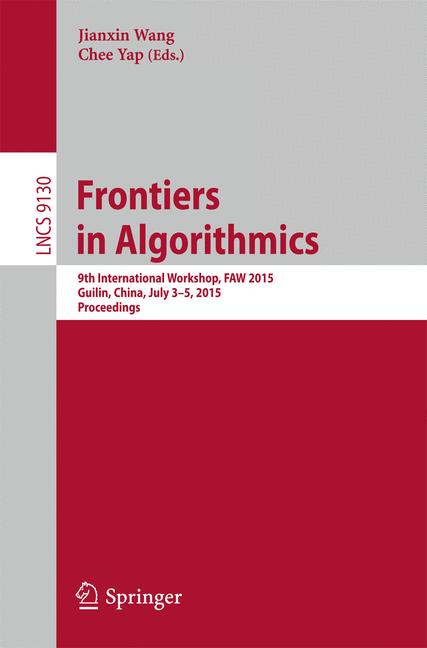 Frontiers In Algori…