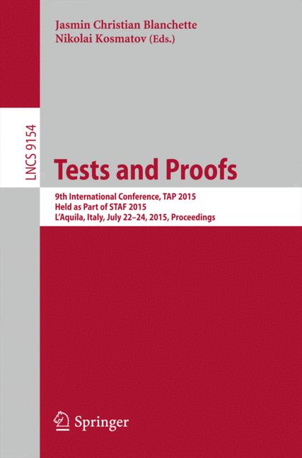 Tests And Proofs