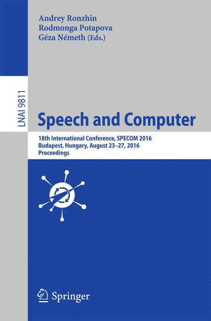 Speech And Computer