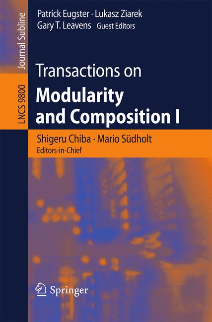 Transactions On Modularity And Composition I
