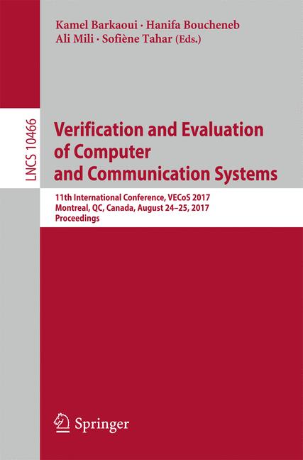 ISBN 9783319661766 product image for Verification and Evaluation of Computer and Communication Systems | upcitemdb.com