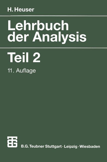 Lehrbuch Der Analys…