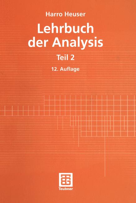 Lehrbuch Der Analys…