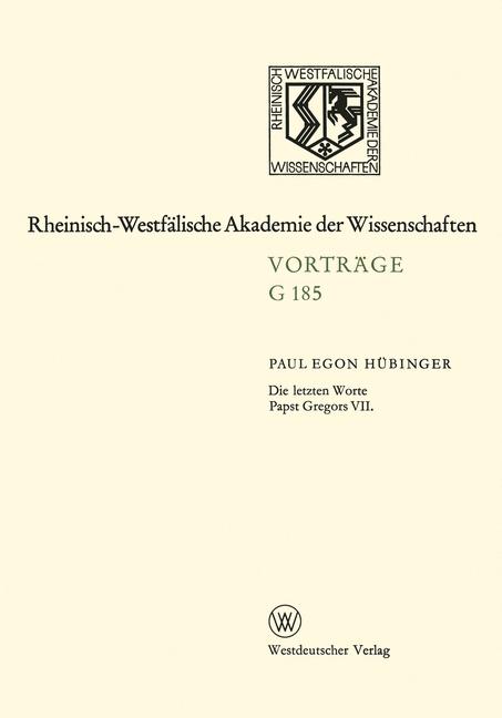Die Letzten Worte Papst Gregors Vii