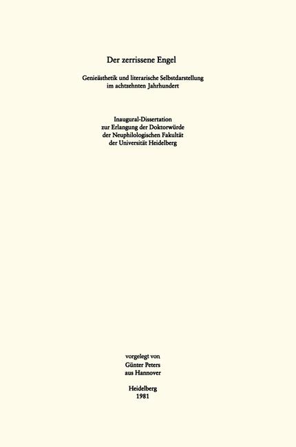 Der Zerrissene Engel