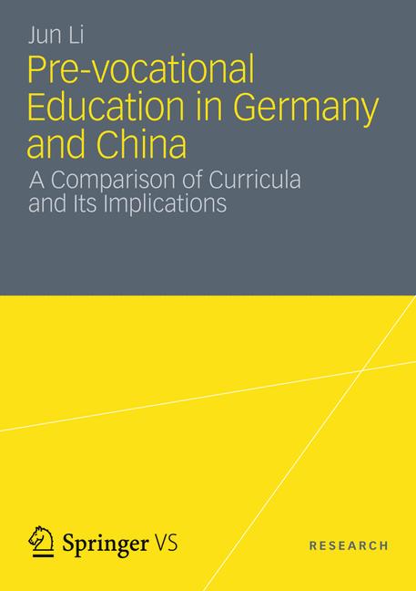 Vs Verlag für Sozialwissenschaften Pre-vocational Education In Germany And China