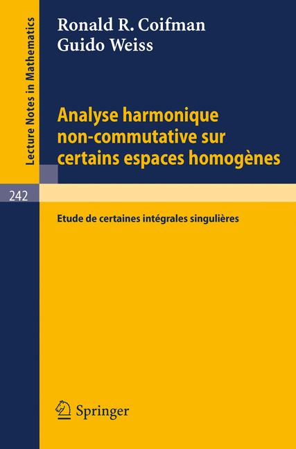 Analyse Harmonique …