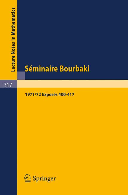 SÃ©Minaire Bourbaki