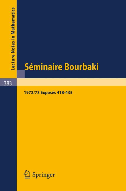 SÃ©Minaire Bourbaki