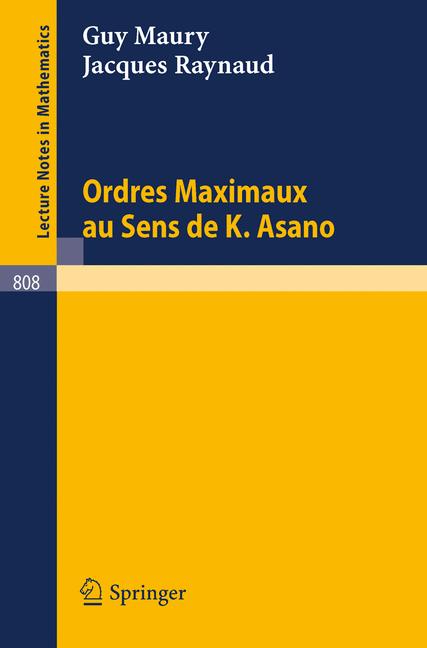 Ordres Maximaux Au …