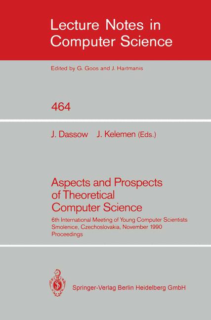 Springer Berlin Heidelberg Aspects And Prospects Of Theoretical Computer Science