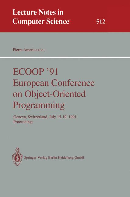 Ecoop '91 European …