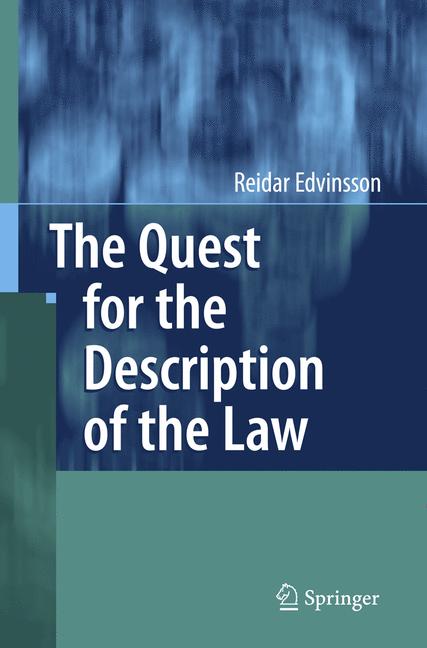 ISBN 9783642089435 product image for The Quest for the Description of the Law | upcitemdb.com