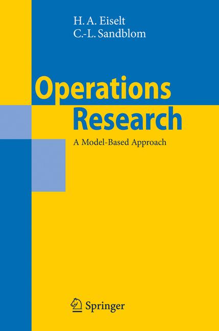Operations Research : A Model-Based Approach