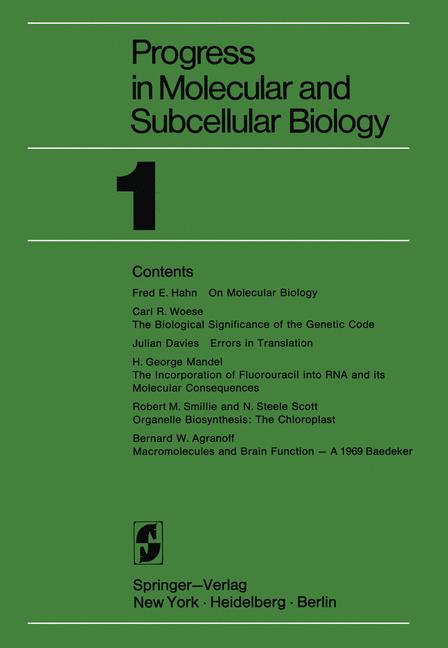 ISBN 9783642462023 product image for Progress in Molecular and Subcellular Biology | upcitemdb.com