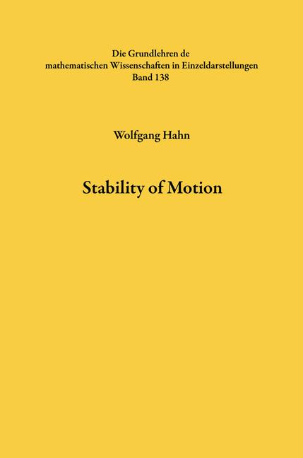 Stability Of Motion