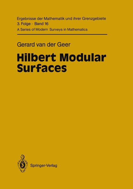 Hilbert Modular Sur…
