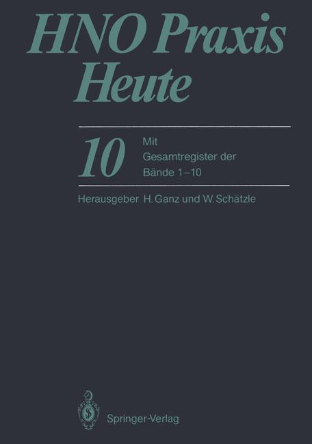 Hno Praxis Heute: Mit Gesamtregister Der Bande 110