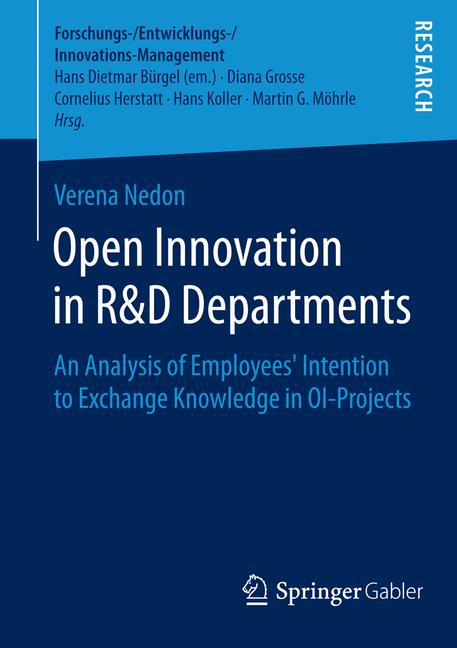Springer Gabler Open Innovation In R&D Departments
