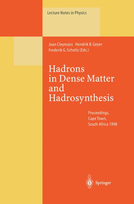 Hadrons In Dense Ma… - image